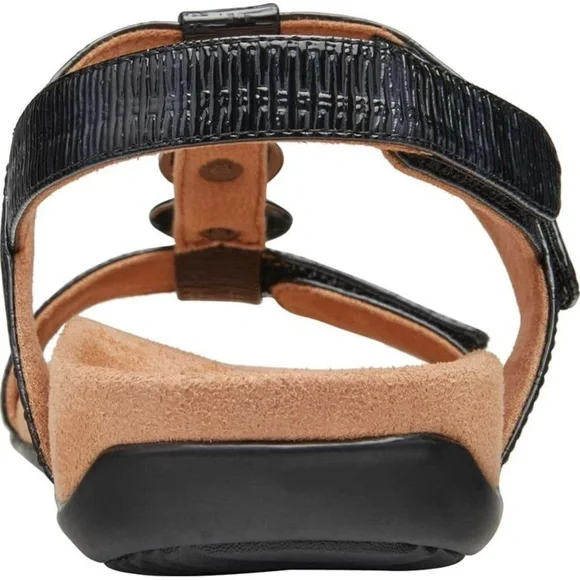 Women's Vionic Farra T-Strap Sandal Black Woven Synthetic SZ. 8 - Picture 3 of 12